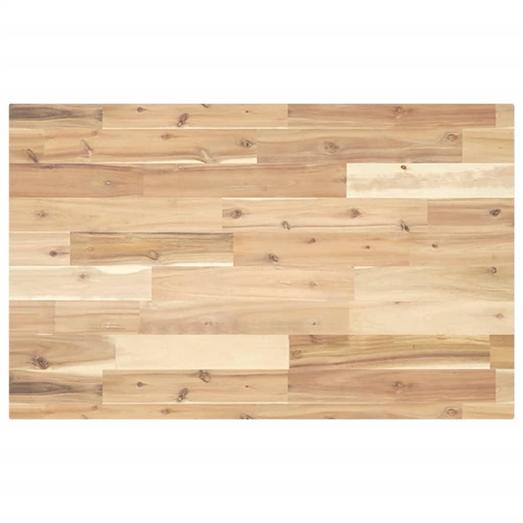 Bordplade til toiletbord 140×50×4 cm - ubehandlet massivt akacietræ billede