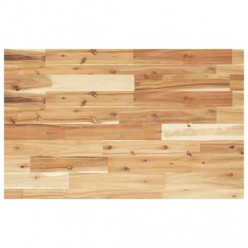 Rektangulær bordplade 100 × 50 × 4 cm i massivt akacietræ - naturlig oliefinish
