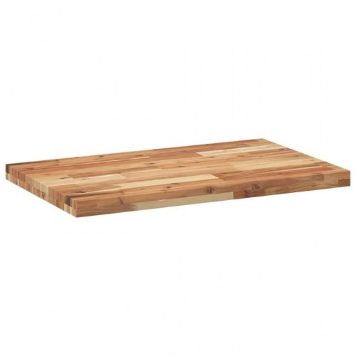 Rektangulær bordplade 100 × 50 × 4 cm i massivt akacietræ - naturlig oliefinish