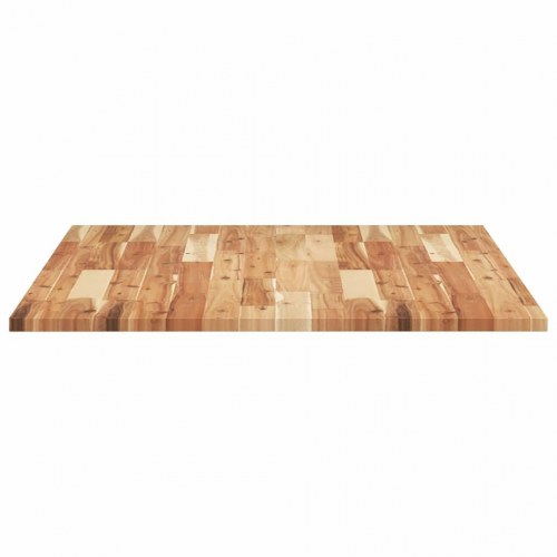 Bordplade 100 × 80 × 2 cm - rektangulær i massivt akacietræ
