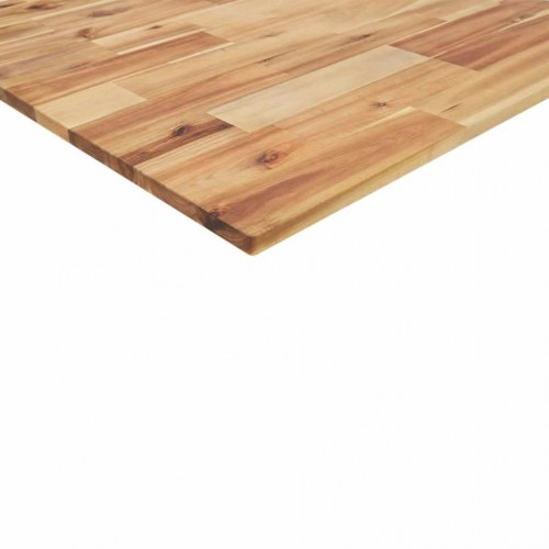 Bordplade 100 × 80 × 2 cm - rektangulær i massivt akacietræ
