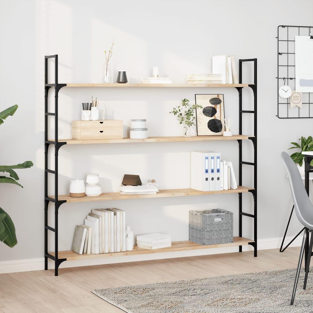 Væghylde 120x20x2 cm ubehandlet massivt akacietræ