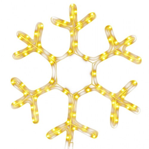 Snefnug julefigur med 72 LED - 38 × 37 cm, varmt hvidt lys