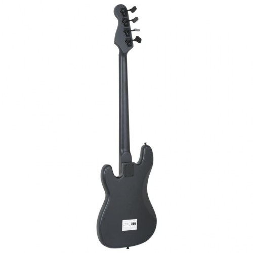 Elektrisk basguitar til begyndere med taske 4/4 46" - mat sort