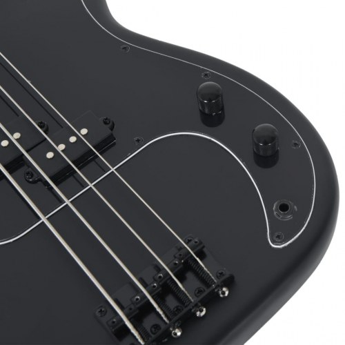 Elektrisk basguitar til begyndere med taske 4/4 46" - mat sort