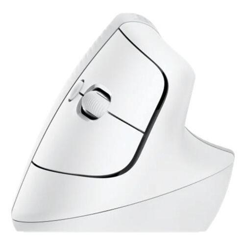 Ergonomisk mus Logitech Lift Vertical – trådløs, off‑white