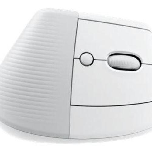 Ergonomisk mus Logitech Lift Vertical – trådløs, off‑white