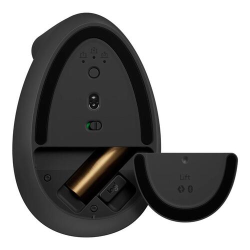 Ergonomisk mus Logitech Lift Vertical – trådløs, sort (venstrehåndet)
