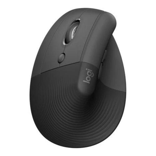 Ergonomisk mus Logitech Lift Vertical – trådløs, sort (venstrehåndet)