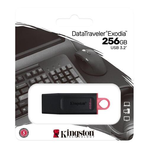 USB stik Kingston DataTraveler Exodia 256 GB USB 3.2 Gen 1 – sort/pink