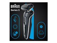 Barbermaskine Braun Series 5 51-W1200s - trådløs, hvid billede