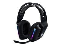 Gaming headset trådløst – Logitech G733 LIGHTSPEED RGB (sort)