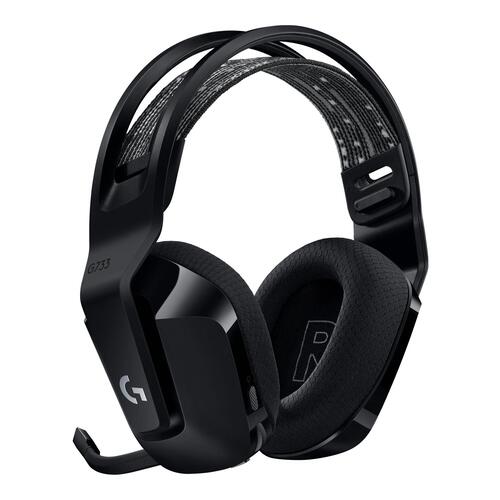 Gaming headset trådløst – Logitech G733 LIGHTSPEED RGB (sort)