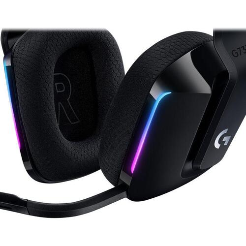 Gaming headset trådløst – Logitech G733 LIGHTSPEED RGB (sort)