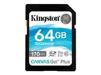 Hukommelseskort SDXC 64 GB – Kingston Canvas Go! Plus 170 MB/s
