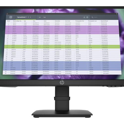 Skærm 21,5" HP P22 G4 Full HD IPS – HDMI/DP/VGA 60 Hz