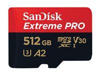 Hukommelseskort microSDXC - SanDisk Extreme Pro 512 GB, 200 MB/s