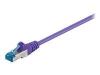 Netværkskabel CAT 6a S/FTP 25 cm - Goobay - Lilla billede