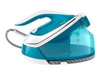 Dampstation Philips PerfectCare Compact GC7920, 2.400 W – blå/hvid