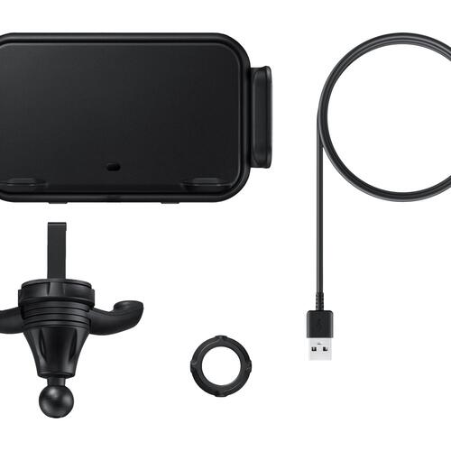 Trådløs biloplader 9 W – Samsung – USB-C, auto-clamp, sort
