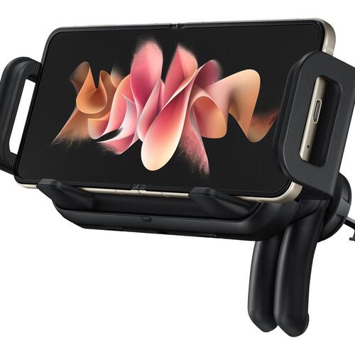 Trådløs biloplader 9 W – Samsung – USB-C, auto-clamp, sort