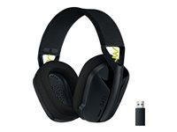 Trådløst gaming headset – Logitech G435 Lightspeed (sort)
