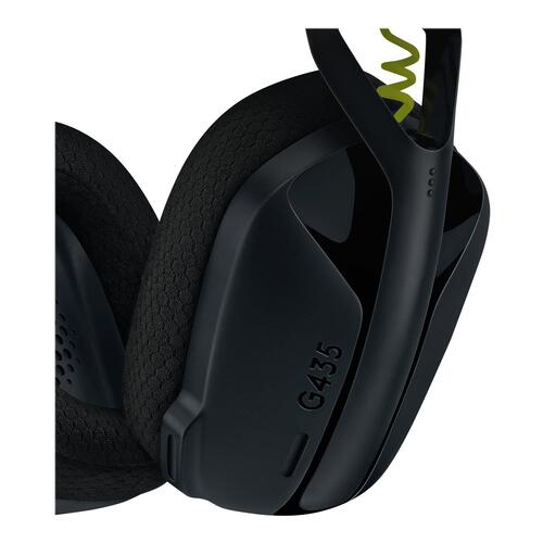 Trådløst gaming headset – Logitech G435 Lightspeed (sort)