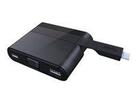 USB-C dockingstation med VGA - Club 3D CSV-1532, sort billede