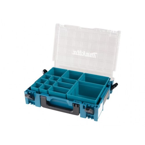 Værktøjskasse Makita Makpac – hårdt hylster med klart låg