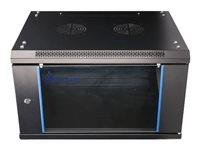 19" vægskab Extralink - 6U, 600×450 mm, sort billede