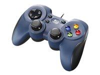 Gamepad til PC Logitech F310 - kablet, sort/blå billede
