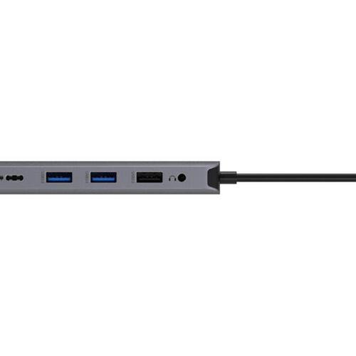 USB-C dockingstation Acer 12-i-1 Type-C adapter, sølv