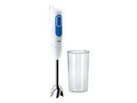 Stavblender Braun Multiquick 3 MQ 3000 Smoothie – hvid/blå