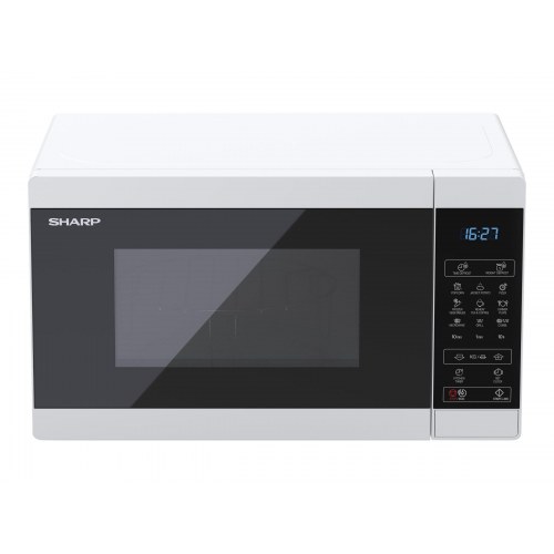 MikrobÃ¸lgeovn med grill - Sharp YC-MG02E-W, 20 l, hvid
