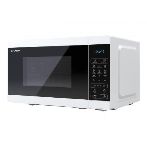 MikrobÃ¸lgeovn med grill - Sharp YC-MG02E-W, 20 l, hvid