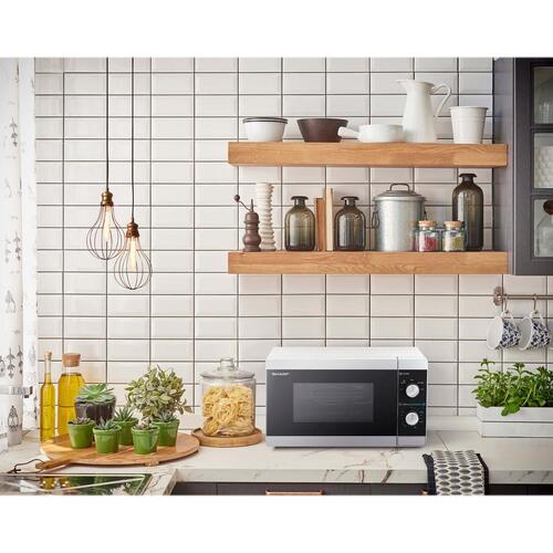 Mikrobølgeovn Sharp YC-MS01E-S 20 l – 800 W, fritstående