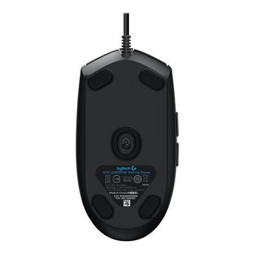 Gaming mus Logitech G102 LIGHTSYNC, kablet, sort