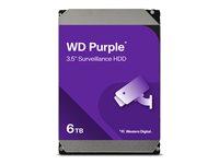 Harddisk 3,5" til overvågning - Western Digital WD Purple 6 TB (SATA 6 Gb/s, 5.400 rpm) billede
