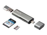 Kortlæser USB?C 3?i?1 - PNY