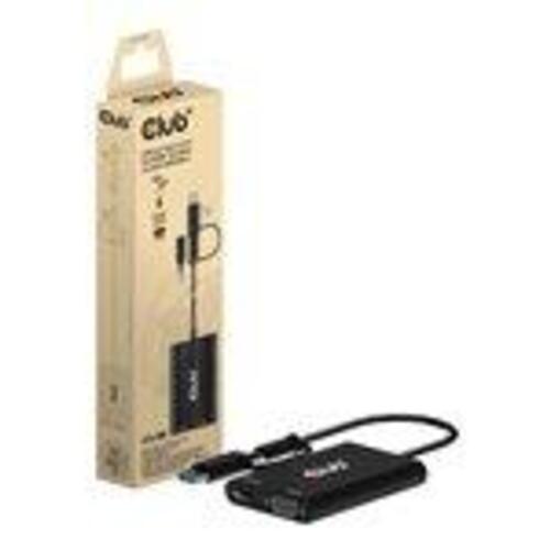 USB-C/USB-A til HDMI og VGA videoadapter – Club 3D