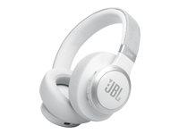 Høretelefoner over-ear JBL Live 770NC - trådløs/med kabel - hvid billede
