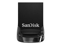 USB stik SanDisk Ultra Fit 128 GB USB 3.1 – sort