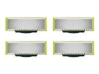 Barberblade til OneBlade - Philips QP240, 4-pak
