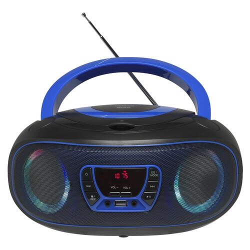 CD-afspiller boombox med Bluetooth – DENVER TCL-212BT, sort/blå