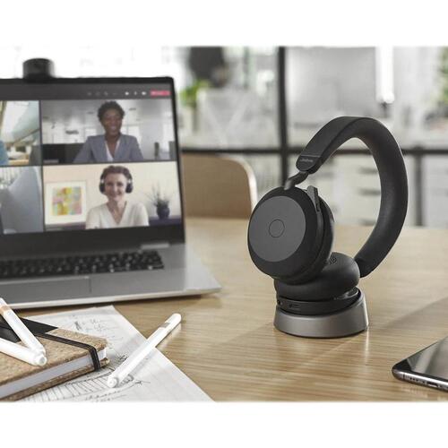 Trådløse høretelefoner Jabra Evolve2 75 headset – sort (USB-C)