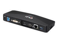 Dockingstation USB 3.2 Gen1 – Club 3D CSV-3103D, sort
