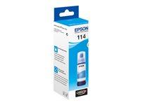 Blæk til printer - Epson 114 cyan 70 ml (EcoTank)