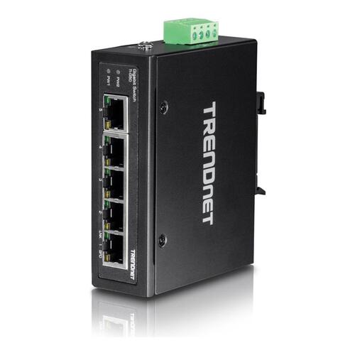 Gigabit switch 5-porte – Trendnet TI-G50, industriel, uadministreret