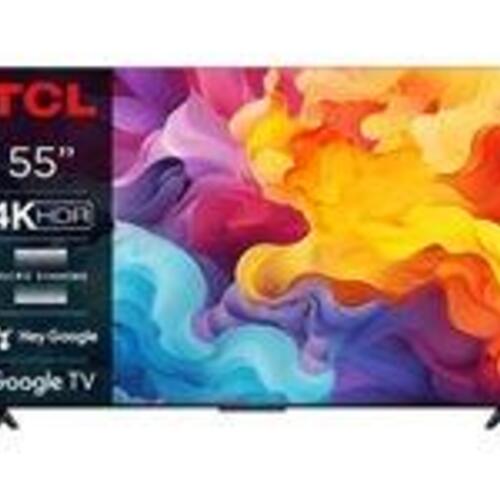 4K TV TCL 55V6B 55" Google TV – børstet titanium