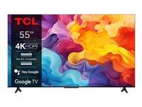 4K TV TCL 55V6B 55" Google TV – børstet titanium